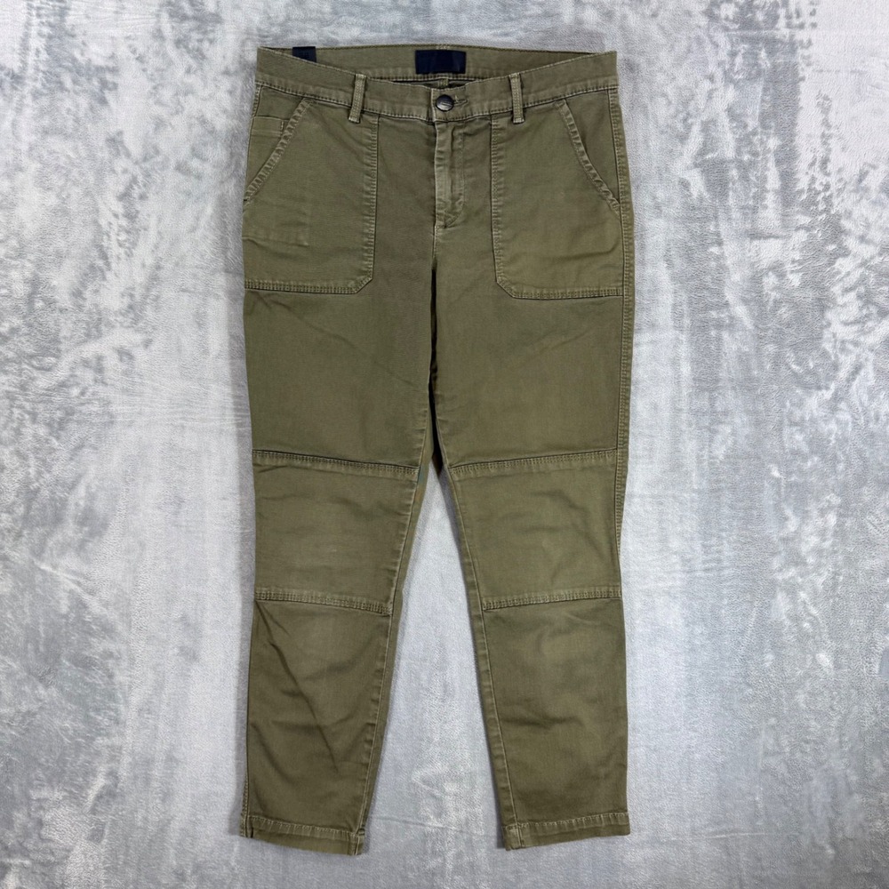 Vince‎ Utility Cargo Slim Leg Pants Women's Size 28 Olive Green Cotton